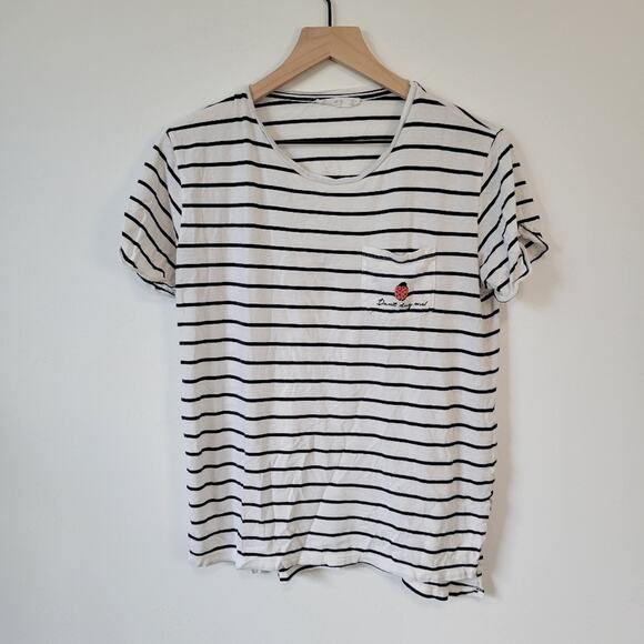 Mango Casual Graphic Top M - Picture 1 of 5